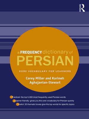 cover image of A Frequency Dictionary of Persian
